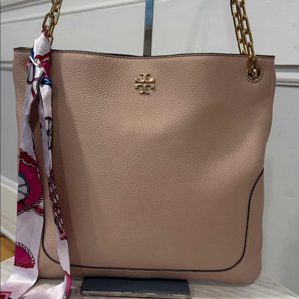 Tory Burch Marsden Swingpack Pink Blush Leather Gold Chain Convertible Crossbody - Picture 4 of 17